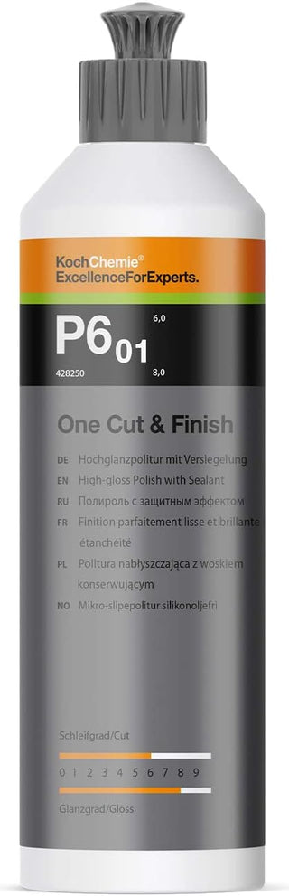 One Cut & Finish P6.01 | Hochglanzpolitur mit Versiegelung | 250 ml | Koch Chemie