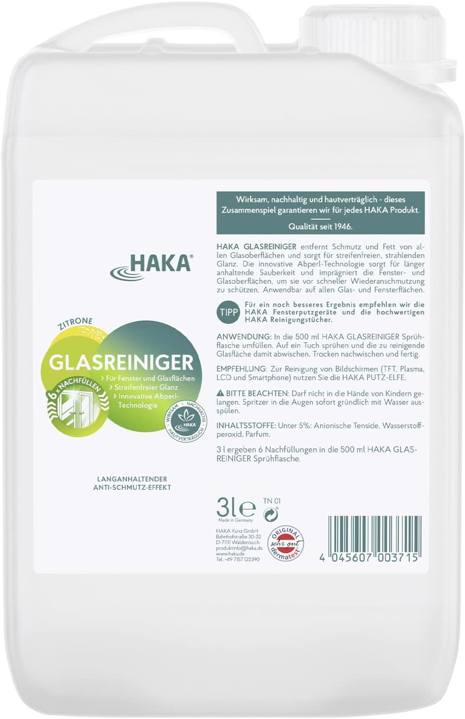 Glasreiniger | 3 Liter Kanister | HAKA