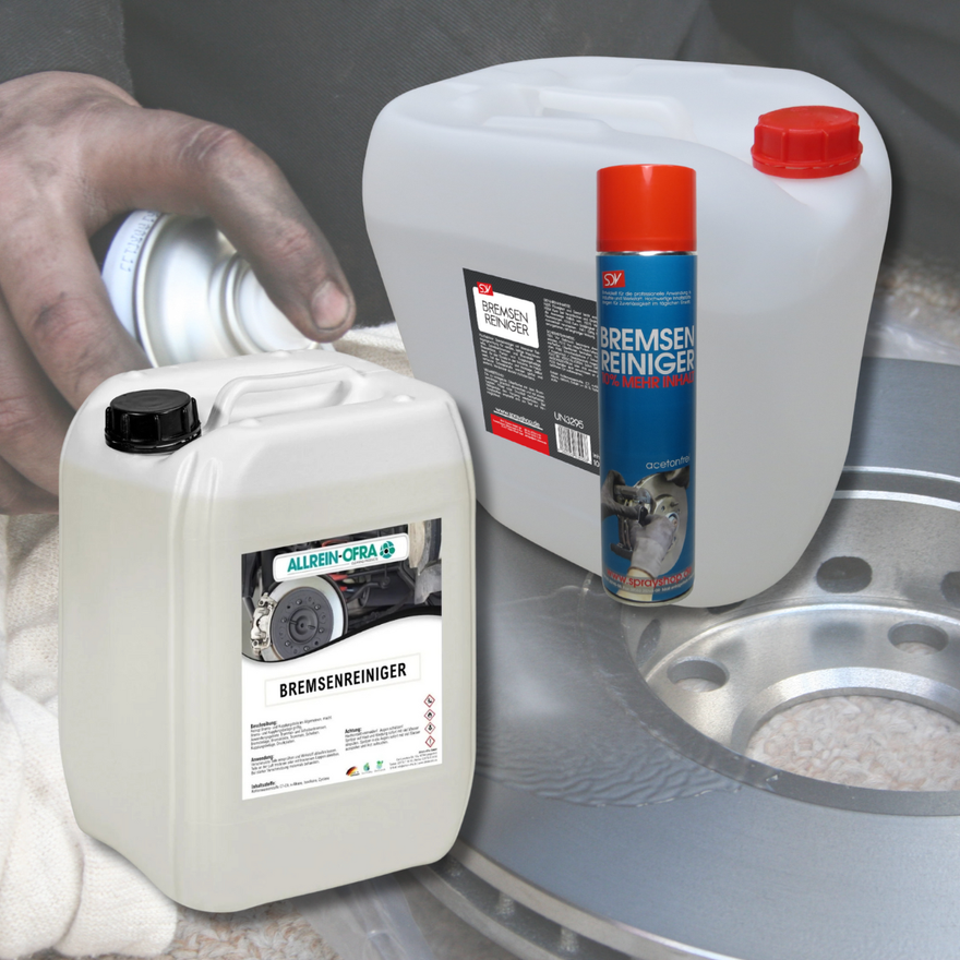 Bremsenreiniger Vergleich SDV Chemie und Allrein-Ofra