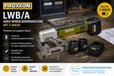 Pinterest Post – Proxxon Akku-Winkelbohrmaschine LWB/A mit 2 Akkus