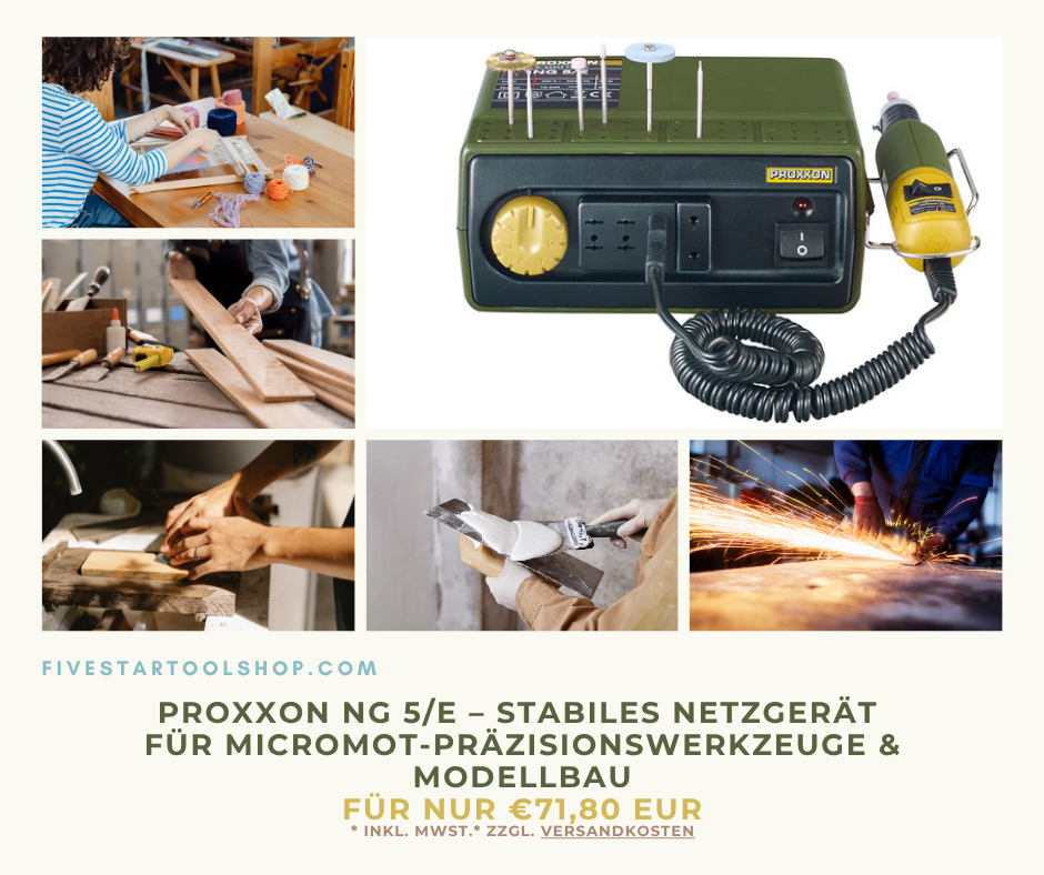 Proxxon NG 5/E – Das stabile Netzgerät für MICROMOT-Präzisionswerkzeuge