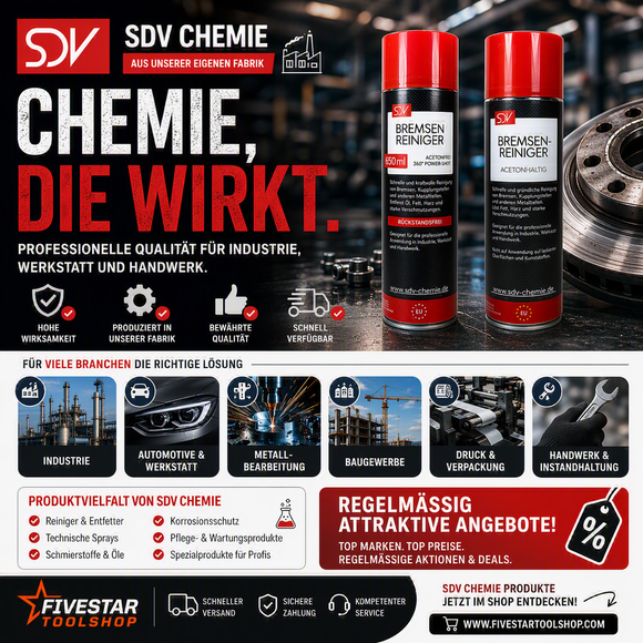 SDV Chemie jetzt bei fivestartoolshop.com