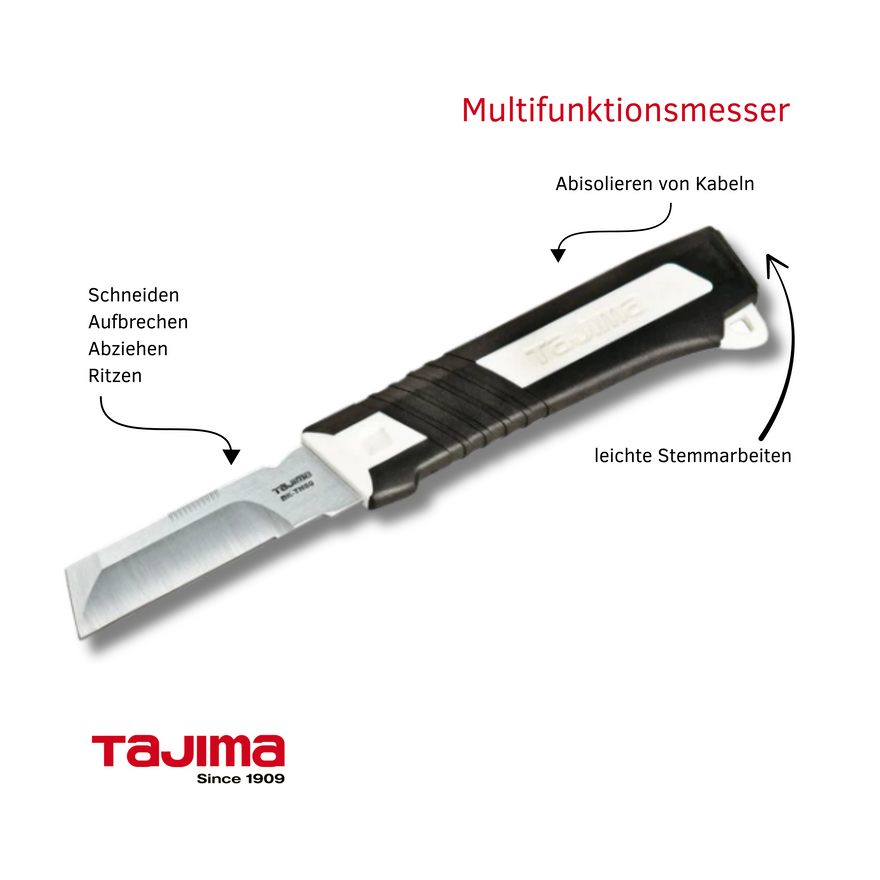Schneiden. Schaben. Stemmen. – Das Messer, das mehr kann: Tajima DK-TN80 jetzt wieder erhältlich!