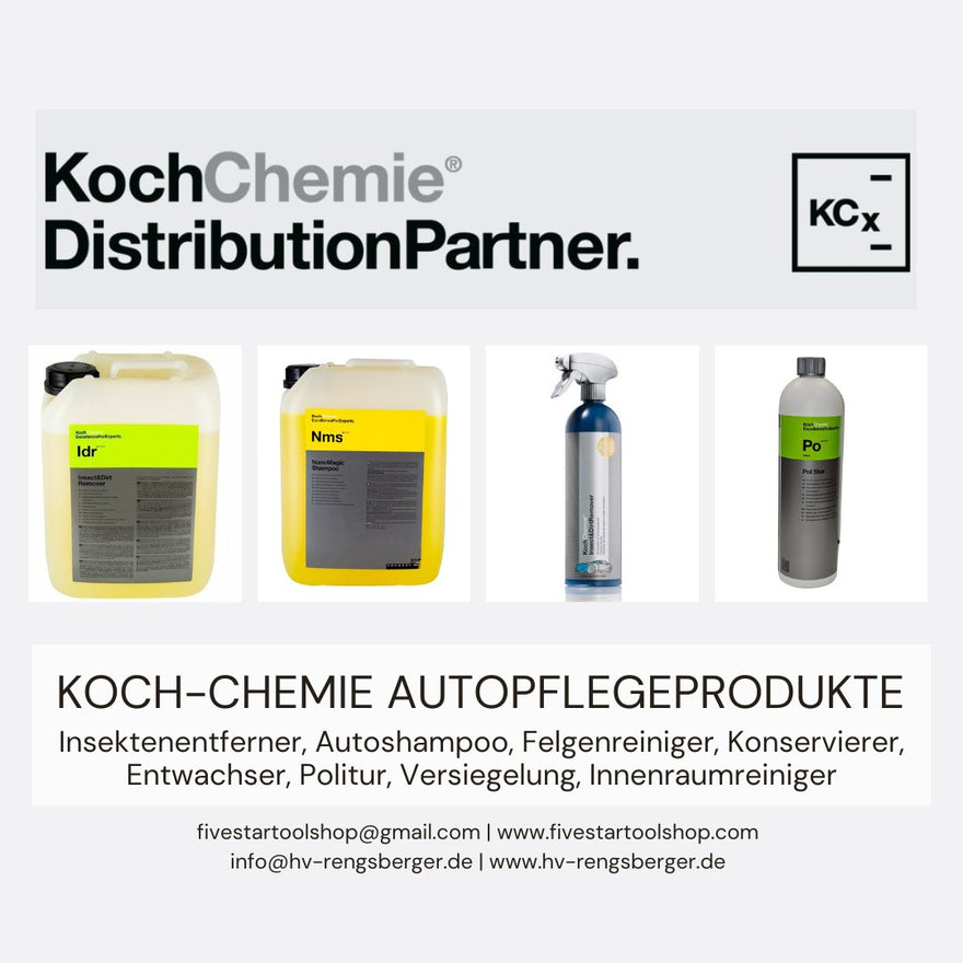 Autopflegeprodukte von Koch-Chemie GmbH jetzt im Onlineshop fivestartoolshop.com - fivestartoolshop.com