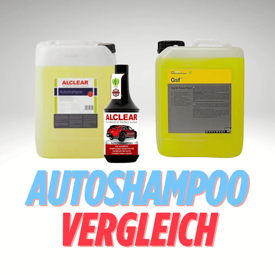 Autoshampoo Vergleich Koch Chemie, Alclear und Shinychiefs - fivestartoolshop.com