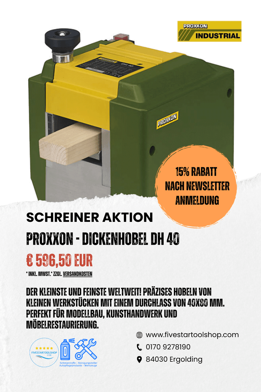 Dickenhobel von Proxxon - fivestartoolshop.com