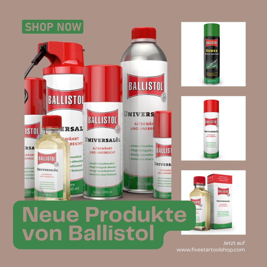 Neue Produkte von Ballistol - fivestartoolshop.com