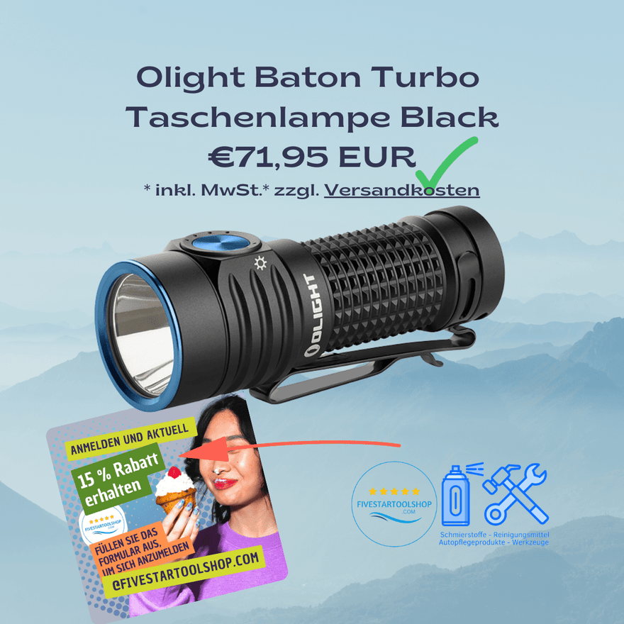 Olight Baton Turbo Taschenlampen Aktion - fivestartoolshop.com
