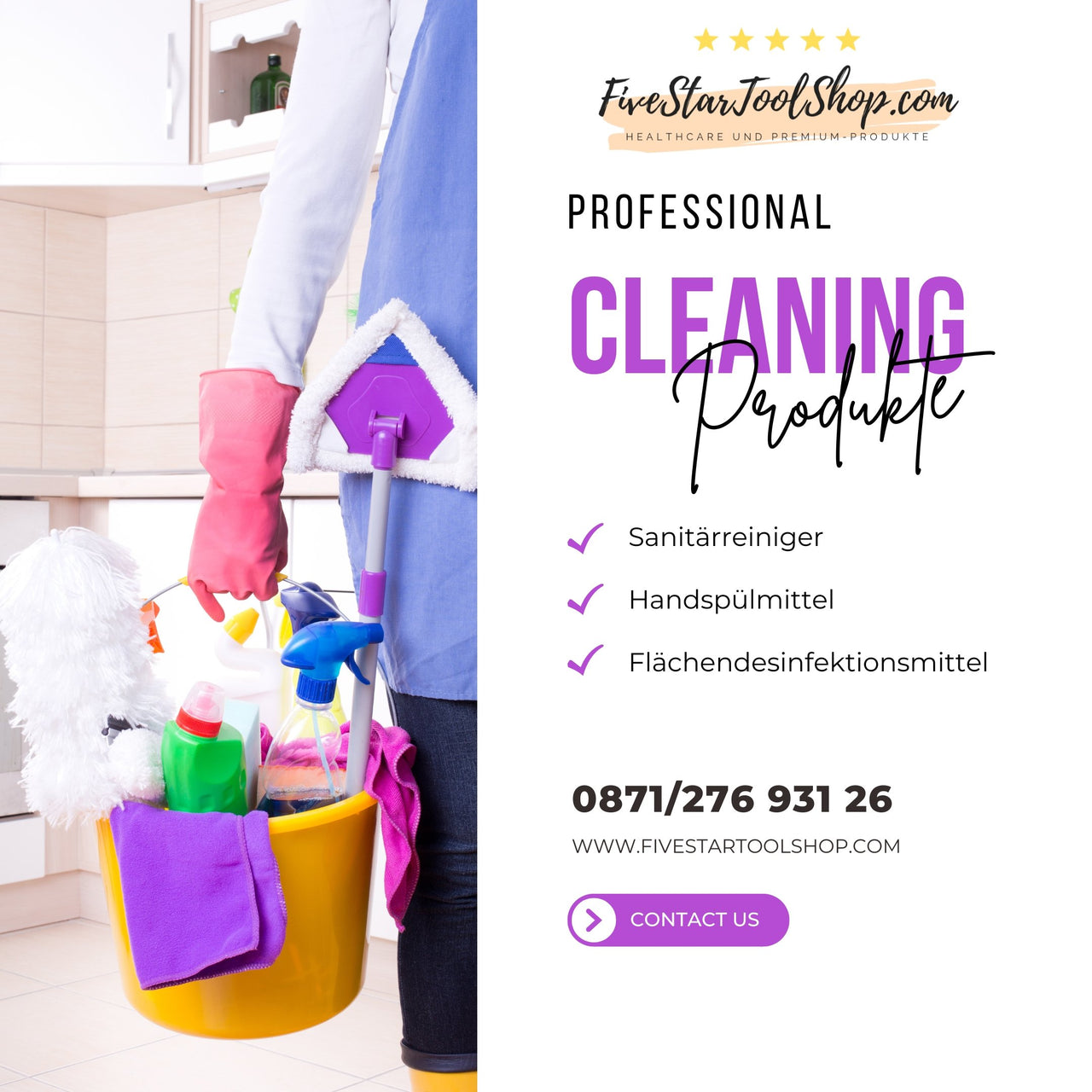 Professionelle Cleaning Produkte - fivestartoolshop.com