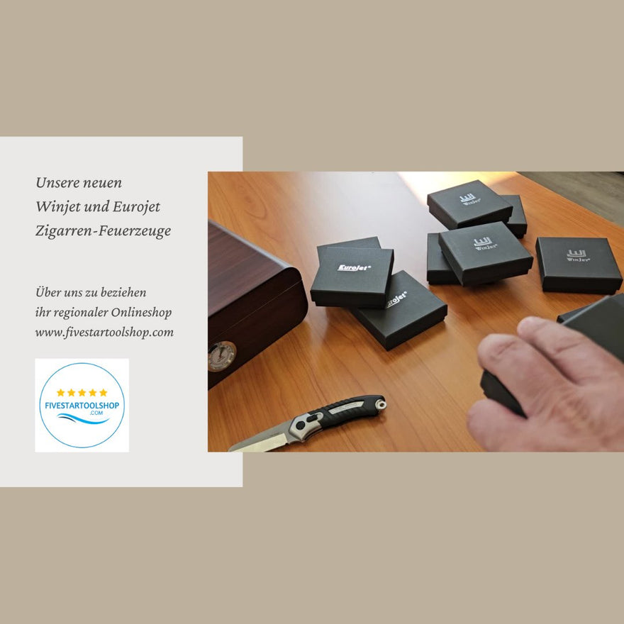 Zigarren-Feuerzeuge, Eurojet und Winjet wieder auf Lager! - fivestartoolshop.com