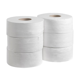Kleenex® Toilettenpapier - Großrolle / Weiß /190 - 6 Rolls  x 500 Toilet Tissue Sheets | Karton (6 Rollen) - 0