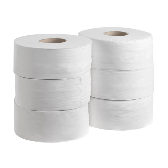 Kleenex® Toilettenpapier - Großrolle / Weiß /190 - 6 Rolls  x 500 Toilet Tissue Sheets | Karton (6 Rollen)