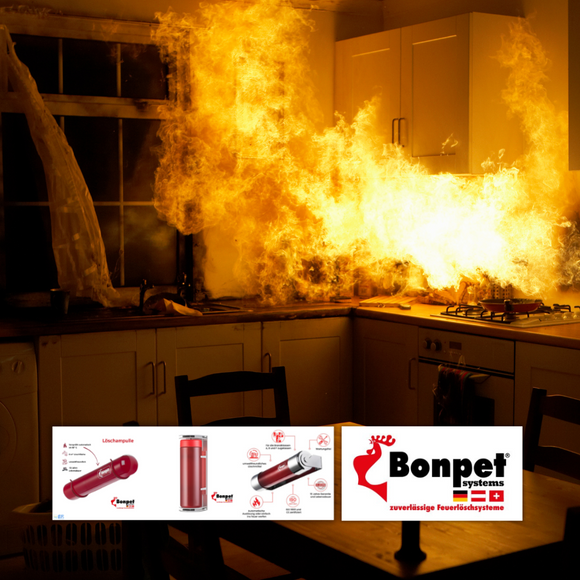 Löschampulle LA-RC-1 reagiert ab 85° automatisch Bonpet für 8 m³