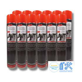 Bremsenreiniger 12x 850ml mit 360° Ventil Profi Power Spray Werkstatt & Industrie (10,2L)