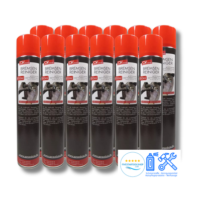 Bremsenreiniger 12x 850ml mit 360° Ventil Profi Power Spray Werkstatt & Industrie (10,2L)