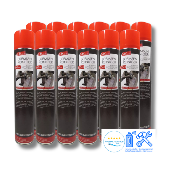 Bremsenreiniger 12x 850ml mit 360° Ventil – Profi Power Spray für Werkstatt & Industrie (10,2L)