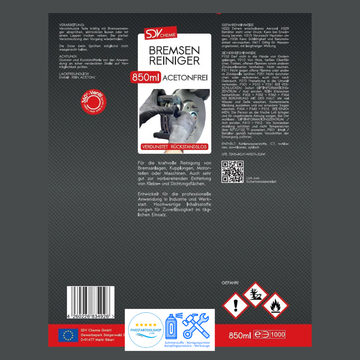 Bremsenreiniger 12x 850ml mit 360° Ventil – Profi Power Spray für Werkstatt & Industrie (10,2L) - 0