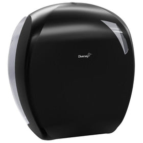 Toilettenpapier-Jumborollenhalter Maxi, Spender für Jumbo-Toilettenpapierrollen Maxi, schwarz | Packung (1 Stück)