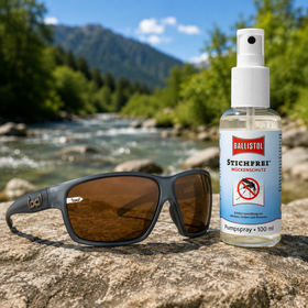 Sommeraktion: Gloryfy G15 River Matt Sportbrille + Ballistol Mückenfrei im Set