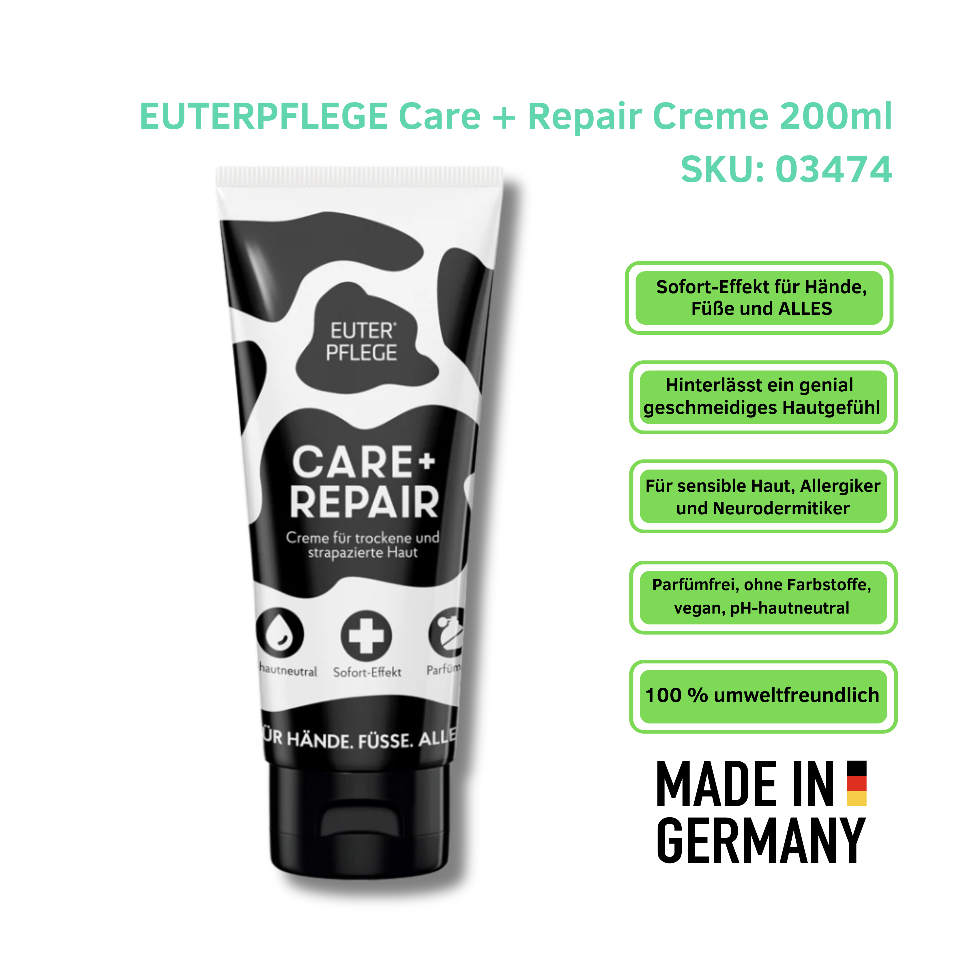 HAKA Hautcreme Care + Repair 200ml – intensive Pflege für trockene Haut