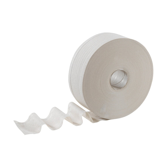 Hostess™ NATURA Toilettenpapier - Jumbo / Weiß /525 M / 60 - 6 Rolls  x 1 Toilet Tissue Sheet | Karton (6 Rollen)