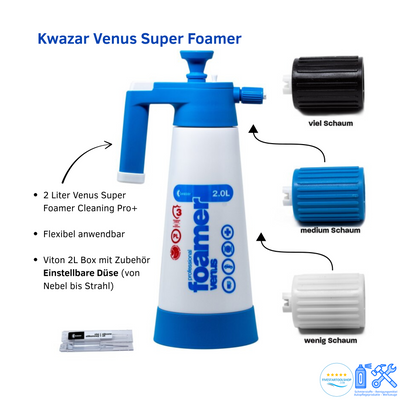 Kwazar Venus Foamer Pro+ 2L – Viton Sprühflasche inkl. Zubehör – Art.-Nr. 20010062