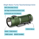 Olight Baton Turbo Green – ultrakompakte LED EDC Taschenlampe-1