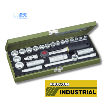 Steckschlüsselsatz 23110, Kompaktsatz mit 3/8", 24-teiliges Werkzeug-Set Proxxon