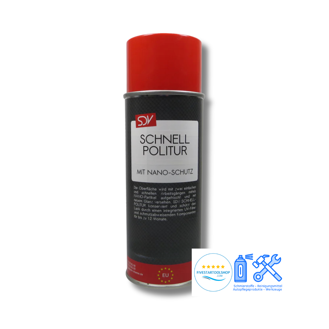 SDV Chemie Schnellpolitur 400ml mit Nano-Lackschutz-Versiegelung
