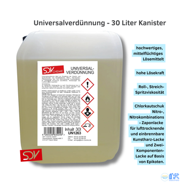 Universalverdünnung 30 Liter Kanister – für Lacke & Farben SDV Chemie