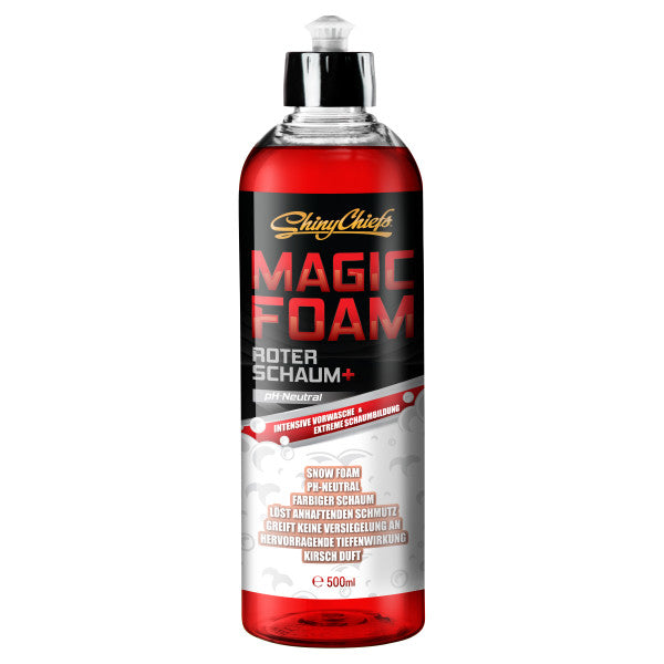 Magic Foam | Roter Snow Foam | stark schäumendes Autoshampoo | 500 ml | ShinyChiefs