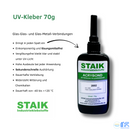 Hochleistungs UV-Kleber Staik Acrybond 2002  - 70 g  für Metall und Glas-1