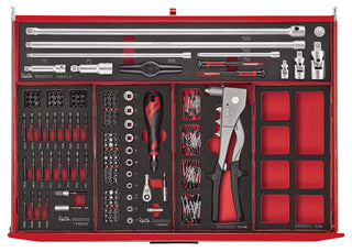 Tengtools | 53 Zoll | PRO Monster FOAM Werkzeugsatz 1115 Teile Rot