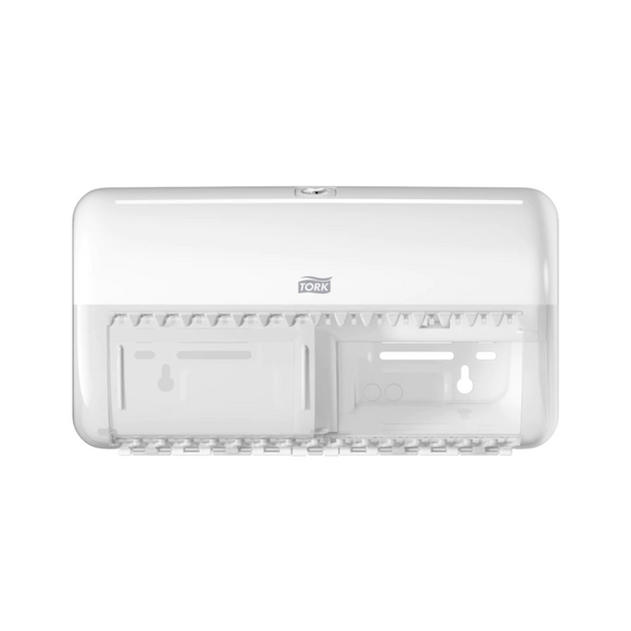 Tork 557000 Spender für Kleinrollen Toilettenpapier Elevation T4 | Packung (1 Stück)