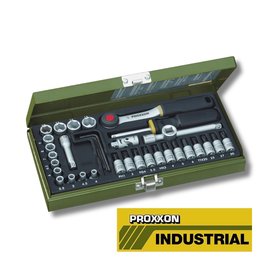Proxxon Satz 23080 – 36-tlg. FM-Set mit 1/4″ Ratsche für Präzision