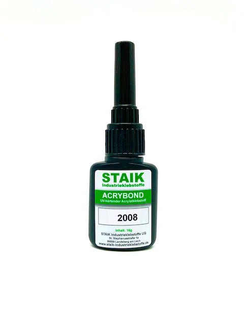 Acrybond 2008 - Hochleistungs - UV - Kleber für Glas und Metall - 16 g - Staik - fivestartoolshop.com