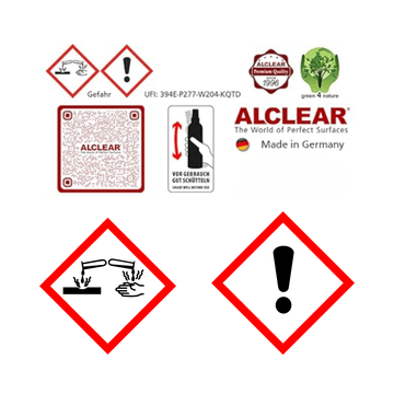 ALCLEAR - Glasreiniger Premium Autoscheiben Abperleffekt 722GR - 20 Liter Kanister - fivestartoolshop.com