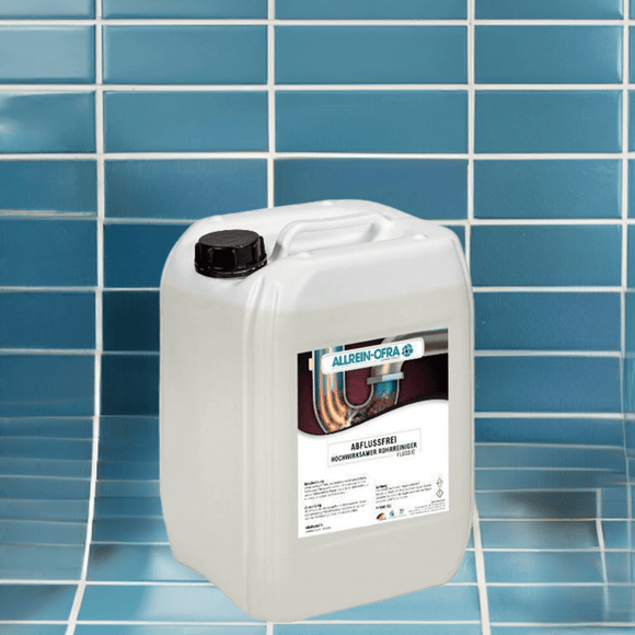 Allrein - Ofra - Abflussfrei | hochwirksamer Rohrreiniger | 10 Liter Kanister - fivestartoolshop.com