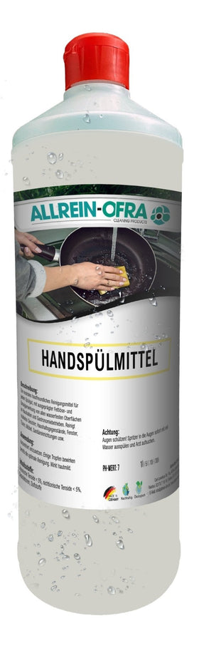 Allrein - Ofra - Handspülmittel | 1 Liter Flasche | Hotel/Gastronomie, Industriereiniger - fivestartoolshop.com