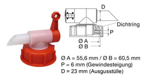 Auslaufhahn DIN 61 - fivestartoolshop.com