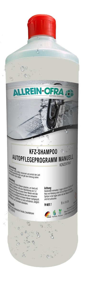 Autoshampoo | Autopflegeprogramm manuell | 1Liter Flasche - fivestartoolshop.com