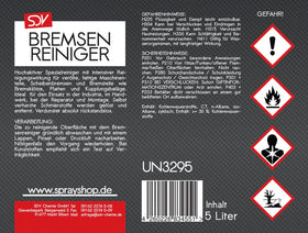 Bremsenreiniger acetonfrei 5 Liter Kanister PKW & LKW SDV-Chemie - 0