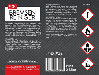 Bremsenreiniger acetonfrei 5 Liter Kanister PKW & LKW SDV-Chemie - 0