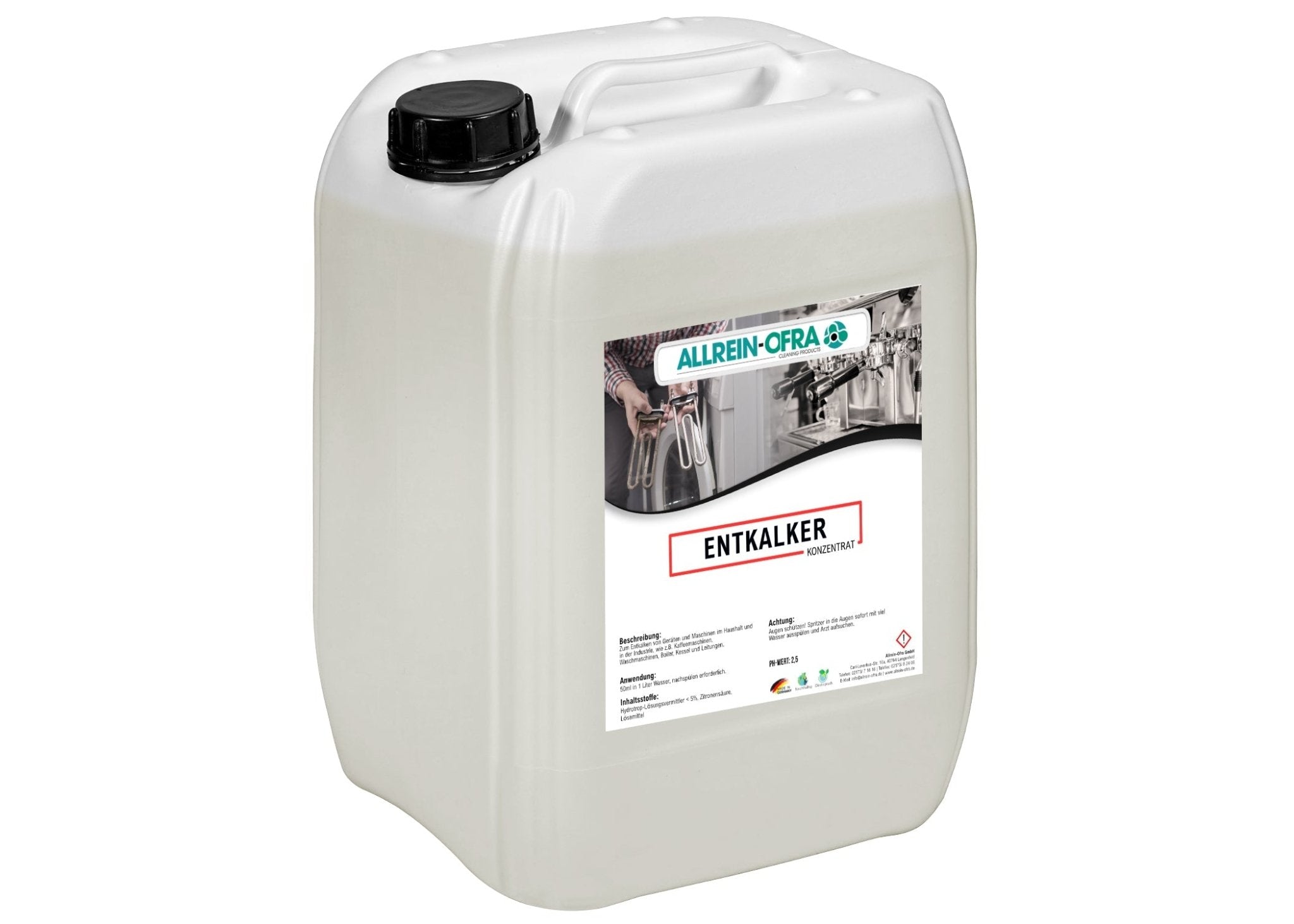 Entkalker 5-Liter Kanister | Allrein-Ofra - fivestartoolshop.com