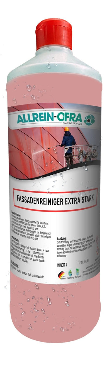 Fassadenreiniger extra stark | 1 Liter Flasche - fivestartoolshop.com