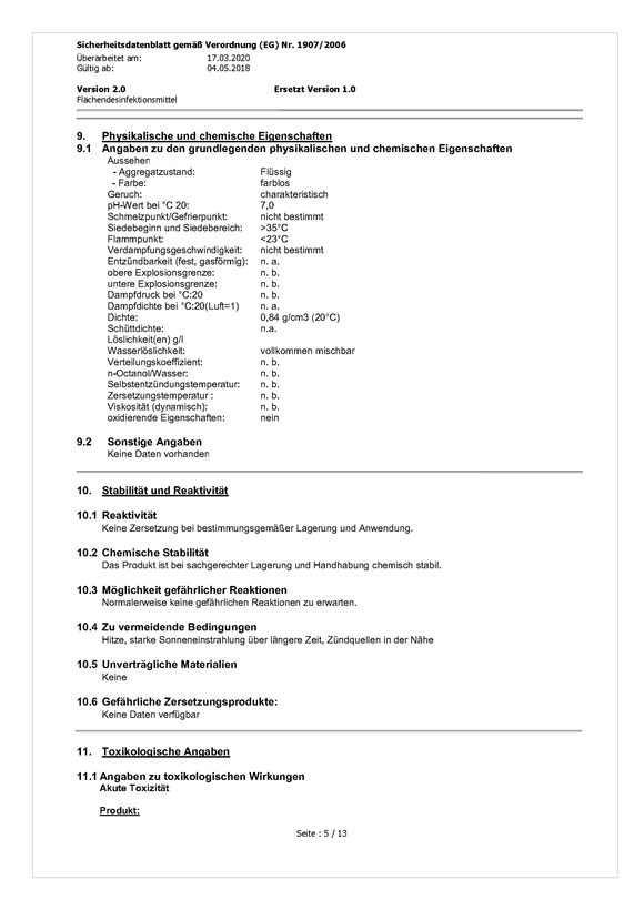 Flächendesinfektionsmittel | 1 Liter Flasche | Made in Germany - fivestartoolshop.com