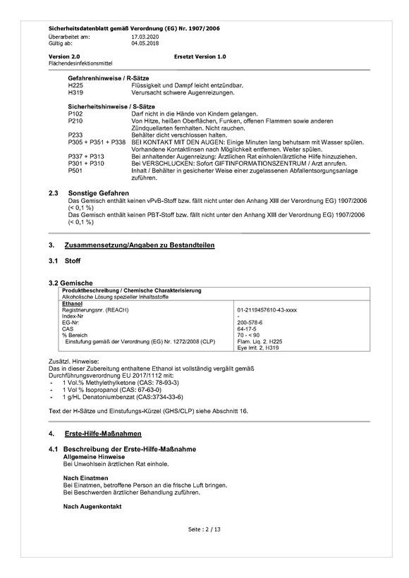 Flächendesinfektionsmittel | 10 Liter Kanister | Made in Germany - fivestartoolshop.com