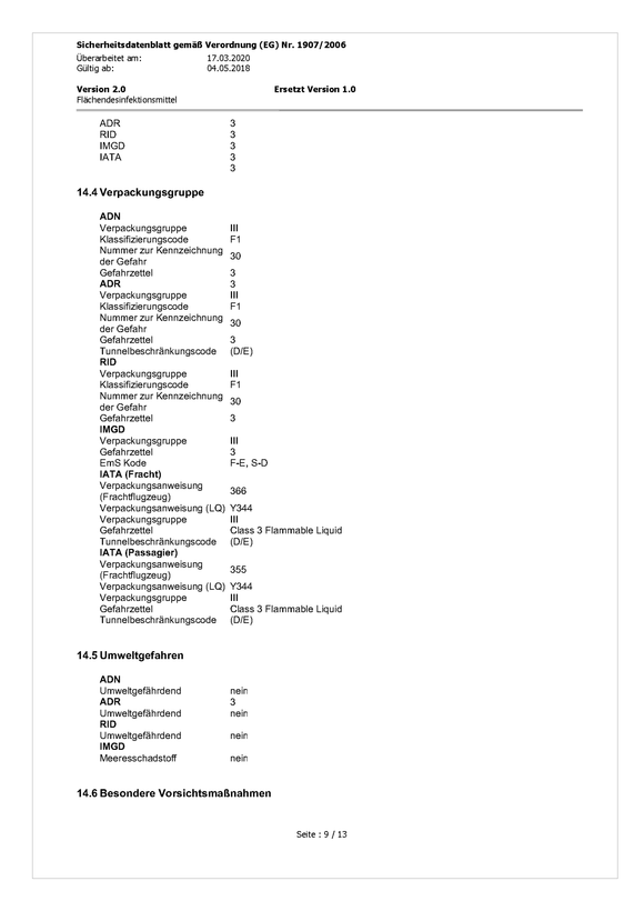 Flächendesinfektionsmittel | 10 Liter Kanister | Made in Germany - fivestartoolshop.com
