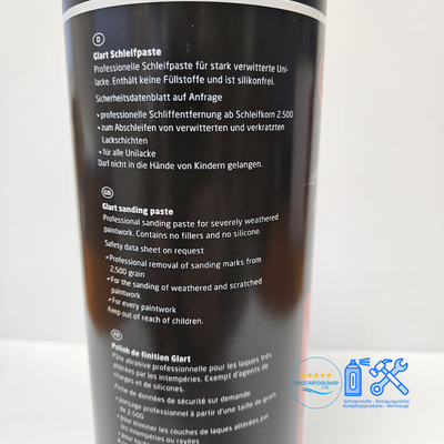 Schleifpaste Hochglanz & Anti-Hologramm 45SP – 1kg Flasche glart (Alclear) - 0