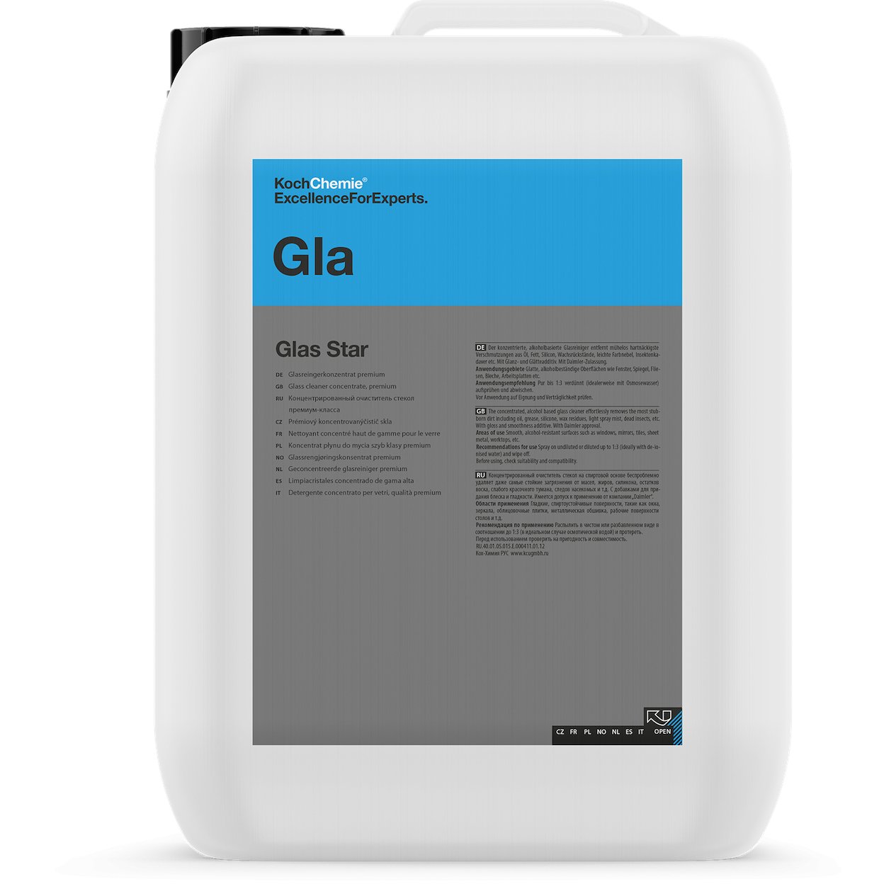 Glasreinigerkonzentrat | Glas Star Gla | 10 Liter | Koch Chemie - fivestartoolshop.com